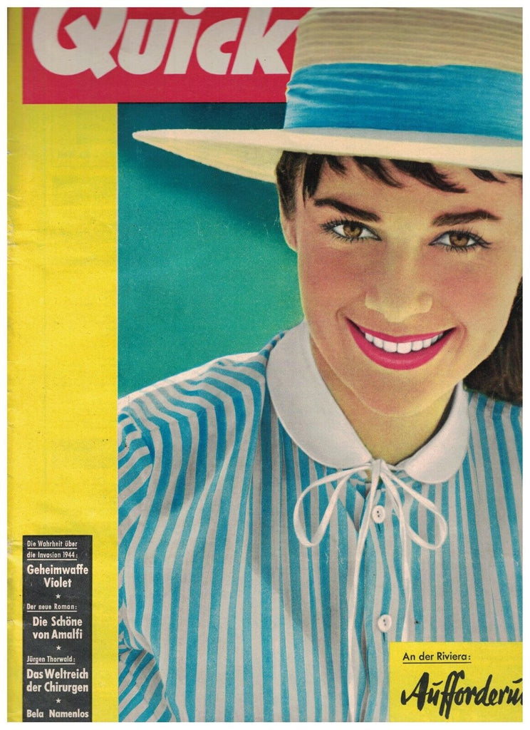 Quick Magazine June 8 1957 Monaco Grand Prix Water Skiing Soraya