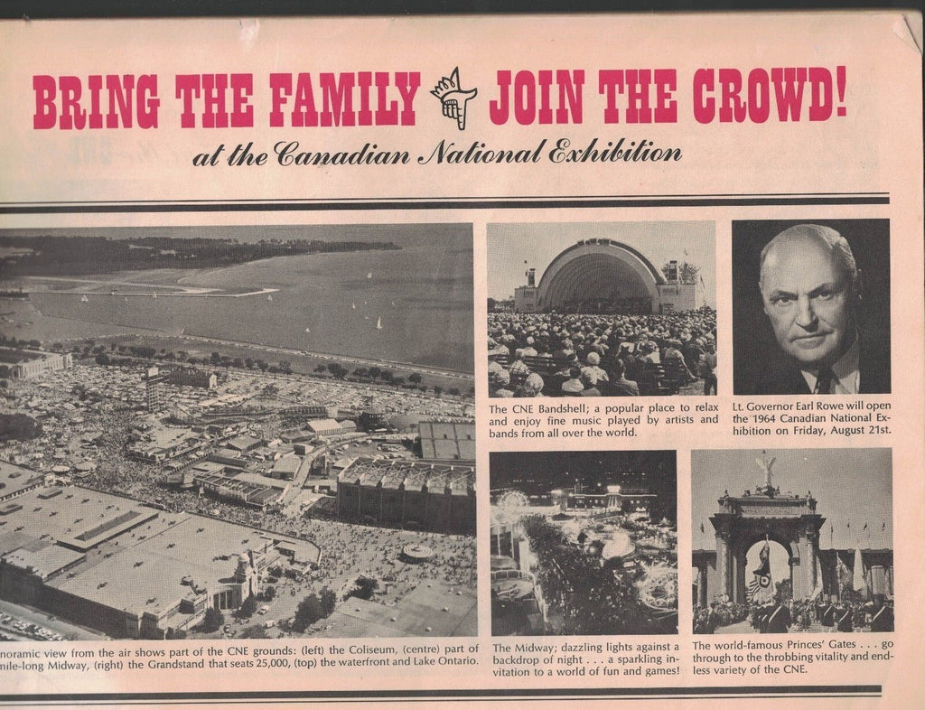 Bring the Family Join the Crowd Canadian National Exhibition 1964 Program