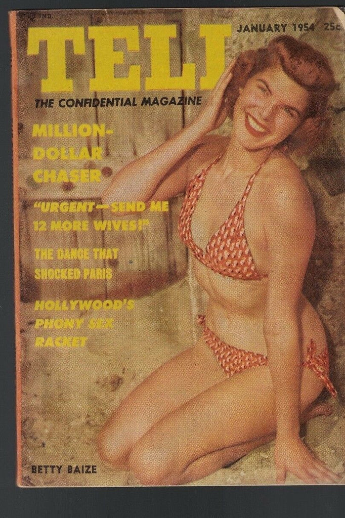Tell Magazine January 1954 Betty Baize Cabaret Lido