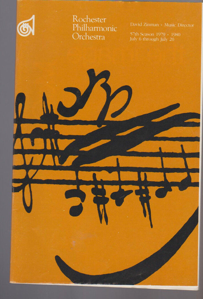 Rochester Philharmonic Orchestra RPO Program July 1979 Paul Taylor Dance