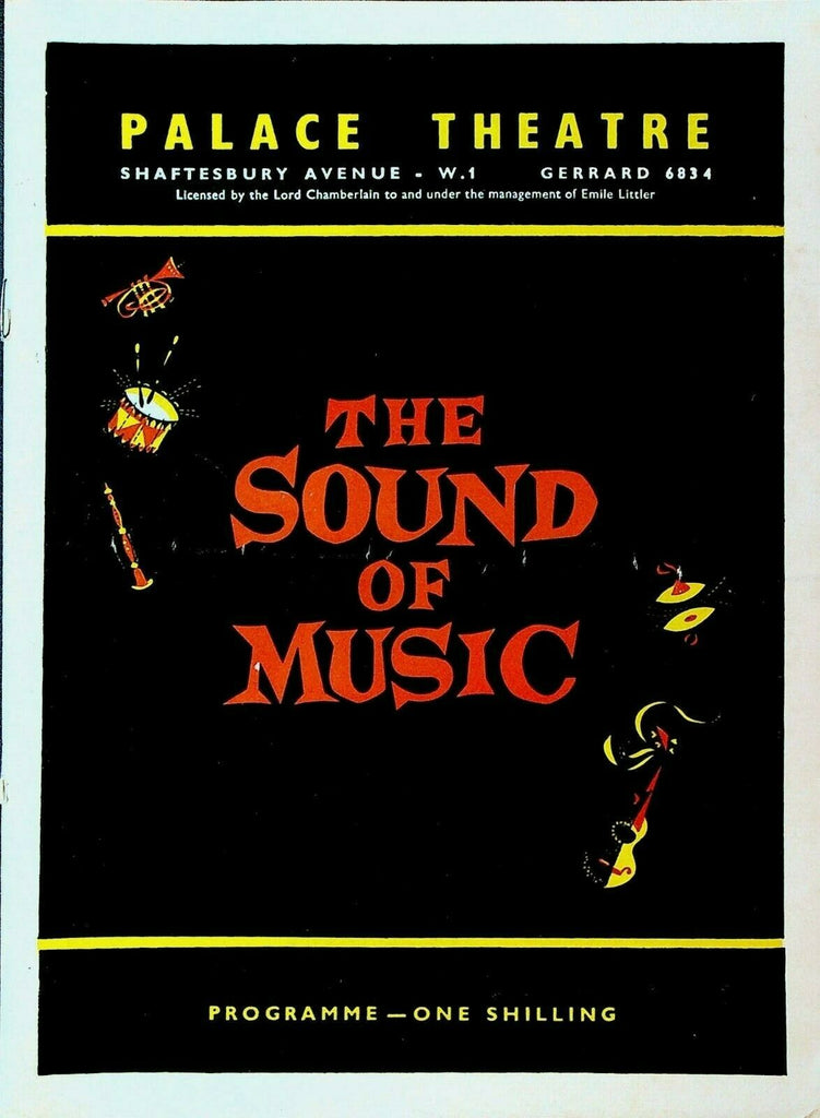 The Sound of Music Programme 1961 Palace Theatre London Jean Bayless Roger Dann