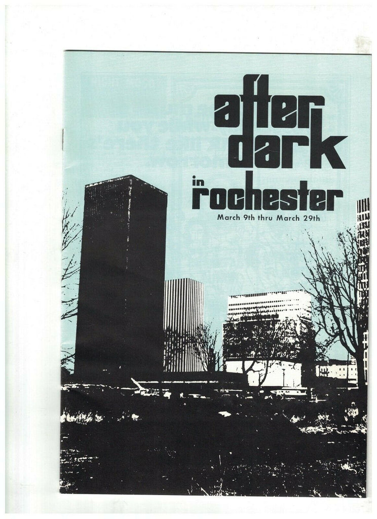 After Dark in Rochester NY March 9 1974 Joe Mazzeo Stanley Watson Frank Kraus