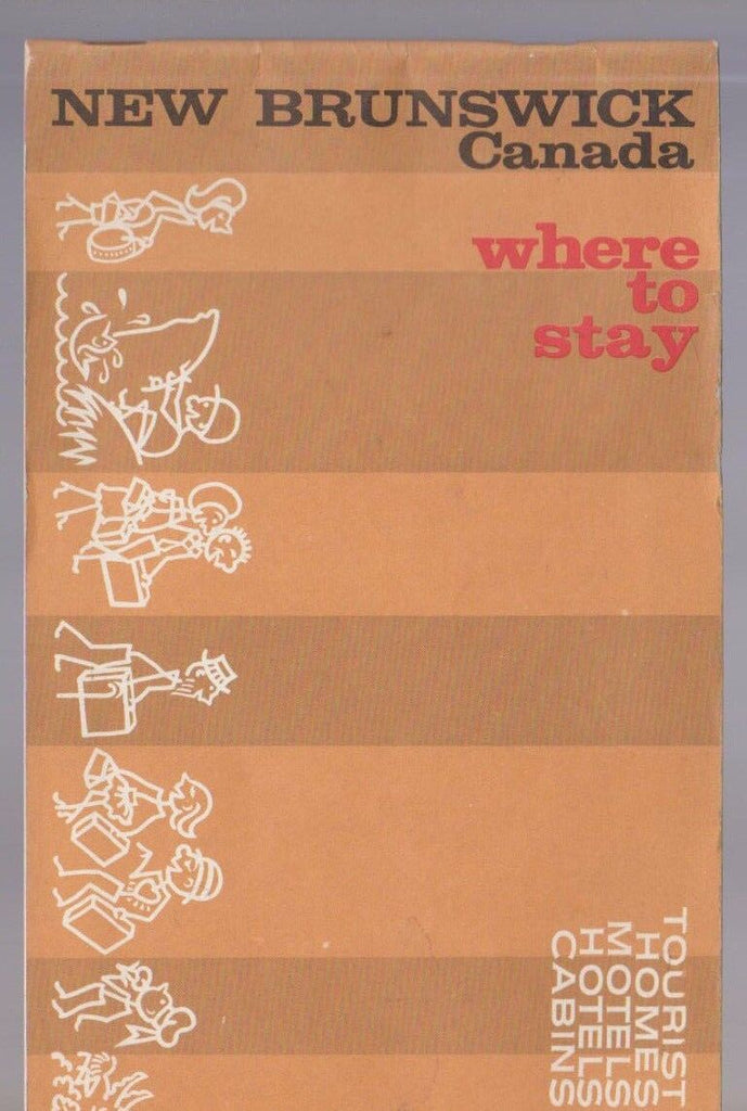 New Brunswick Canada Where to Stay 1965 Booklet Hotels Motels Cabins