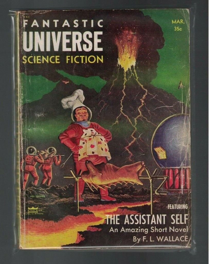 Fantastic Universe Science Fiction March 1956 Mel Hunter JF Hutton Basil Wells