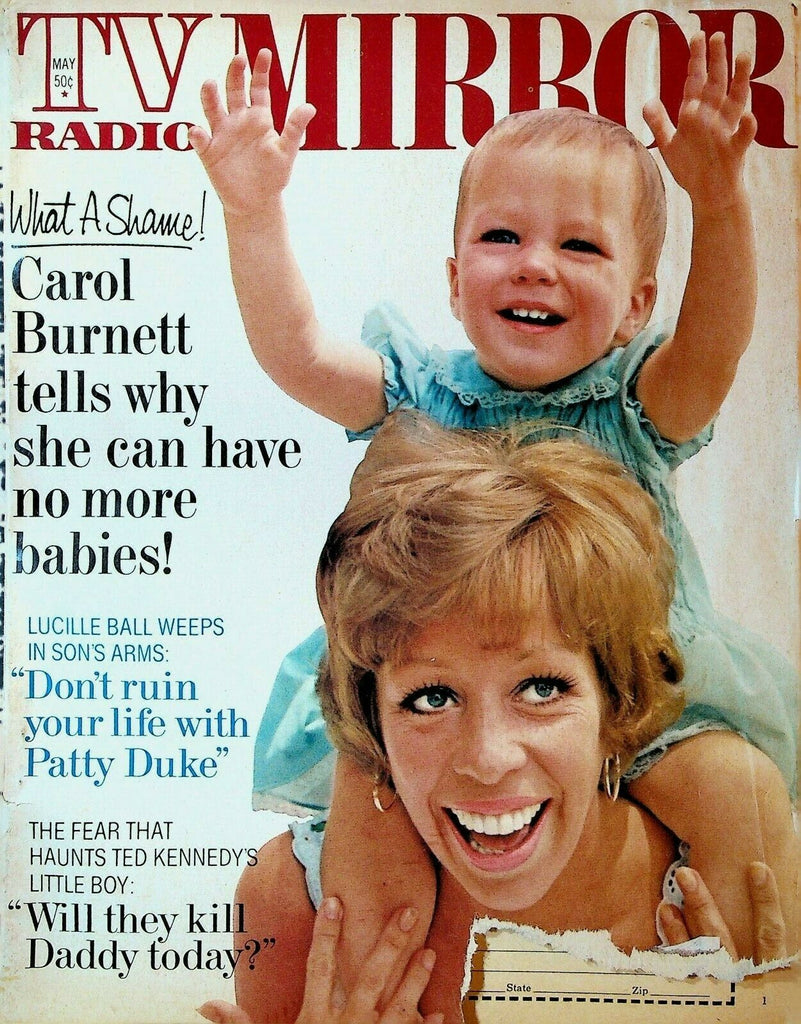 TV Radio Mirror May 1971 Carol Burnett Patty Duke Ted Kennedy Johnny Cash