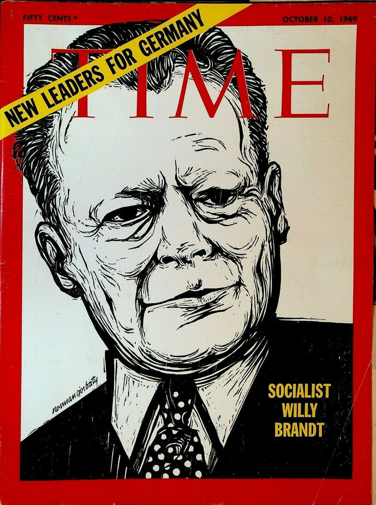 Time Magazine October 10 1969 Willy Brandt Green Beret Affair Mao China