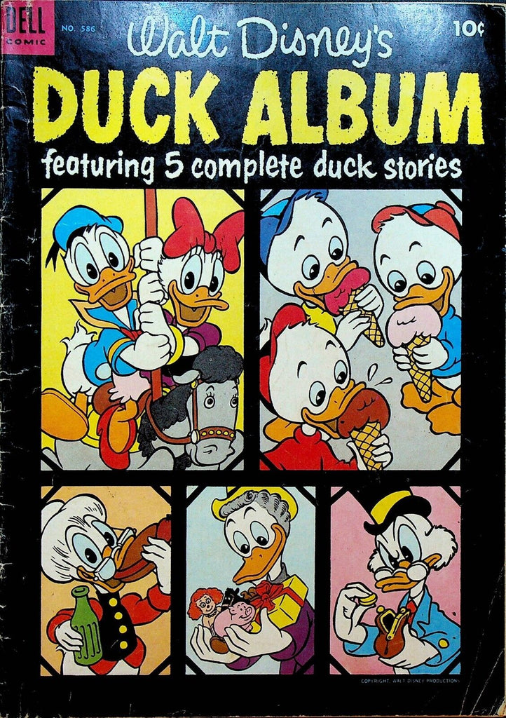 Walt Disney's Duck Album Four Color 586 Dell Comics 1954 Donald Duck Carousel