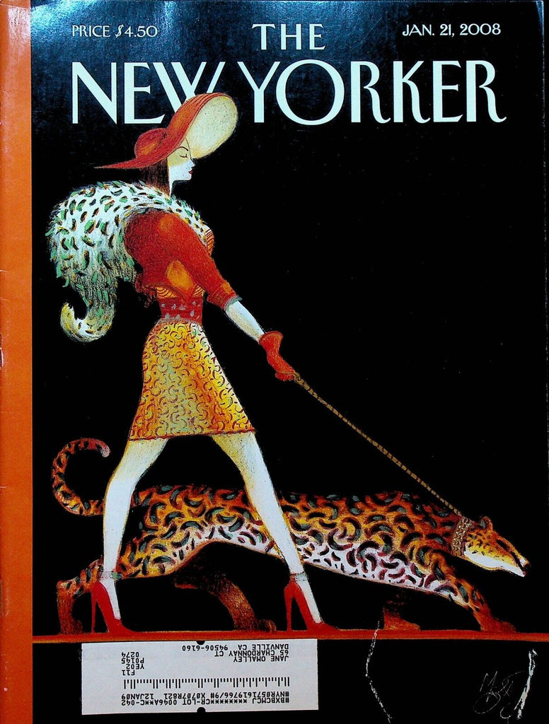 New Yorker Magazine January 21 2008 Lorenzo Mattotti Lee Miller Jane Austen