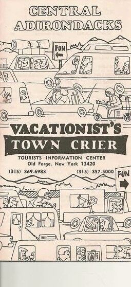 Central Adirondacks New York Vactaionist's Town Crier 1970s