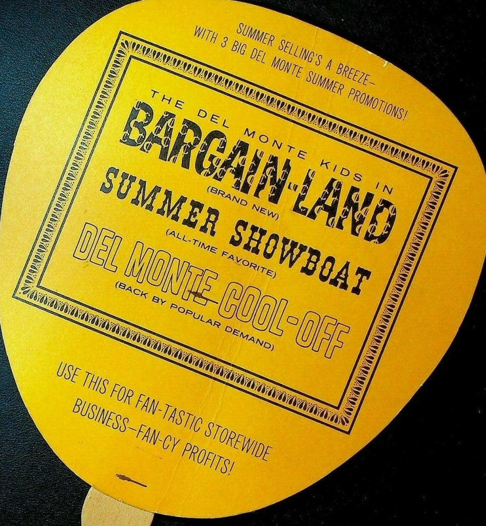 Advertising Fan Del Monte Kids Summer Showboat Bargain-Land Cool-Off