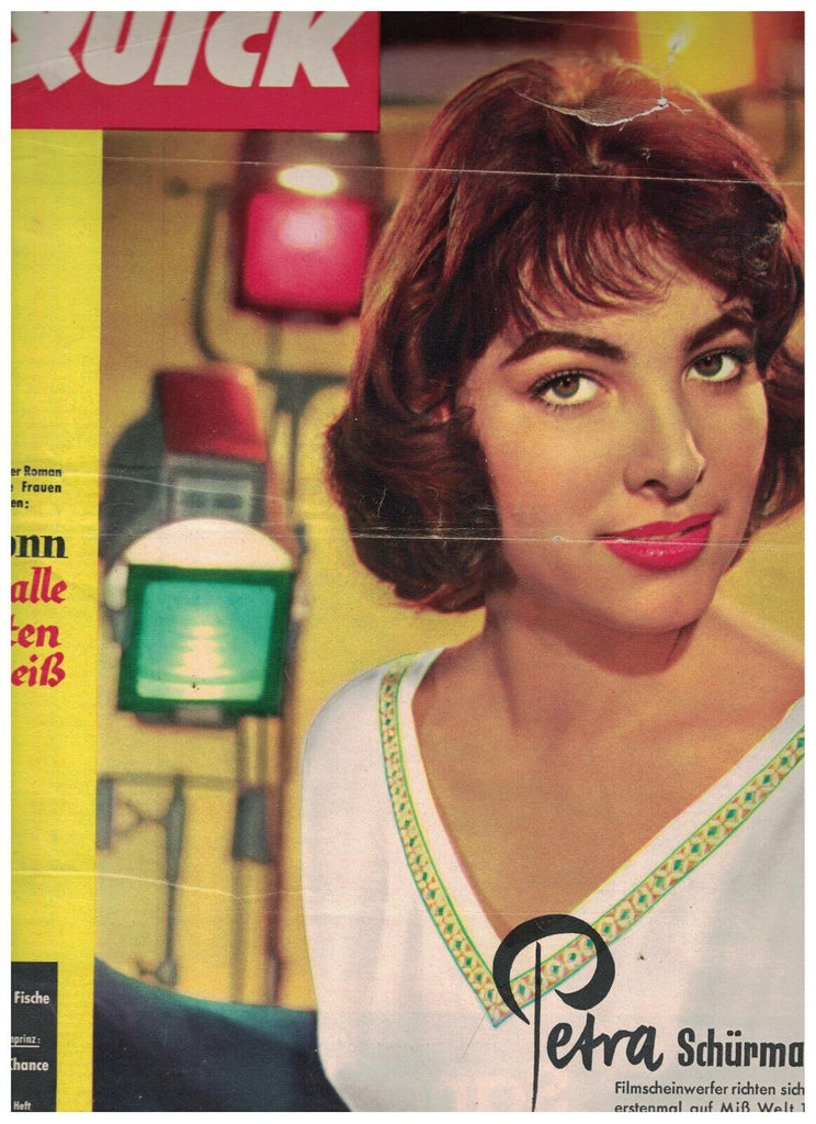 Quick Magazine January 5 1957 Petra Schurmann Suez Canal Ausdauer and Energie