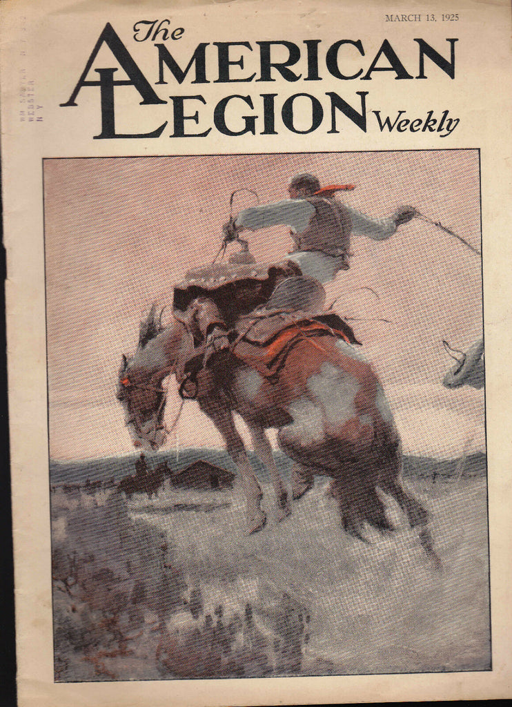 The American Legion Weekly HM Stoops Bucking Bronco  March 13 1925