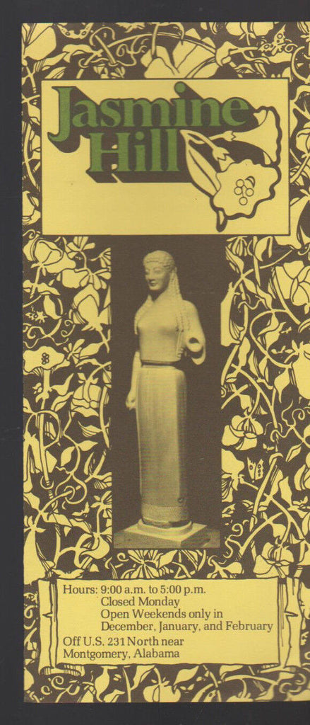 Jasmine Hill Montgomery Alabama Travel Brochure 1970s