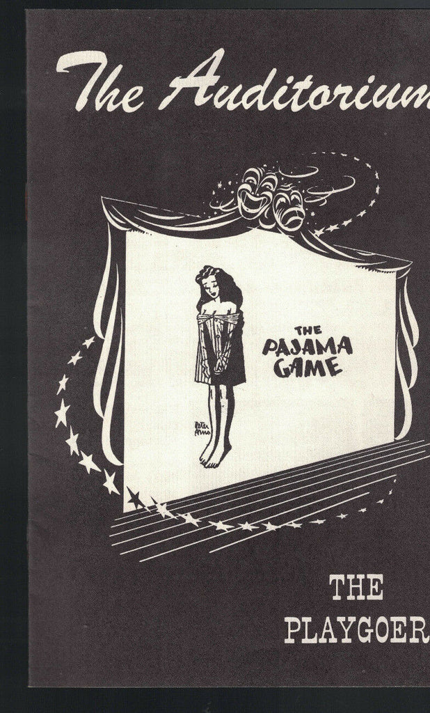The Pajama Game Playgoer The Auditorium Theater Rochester NY 1953