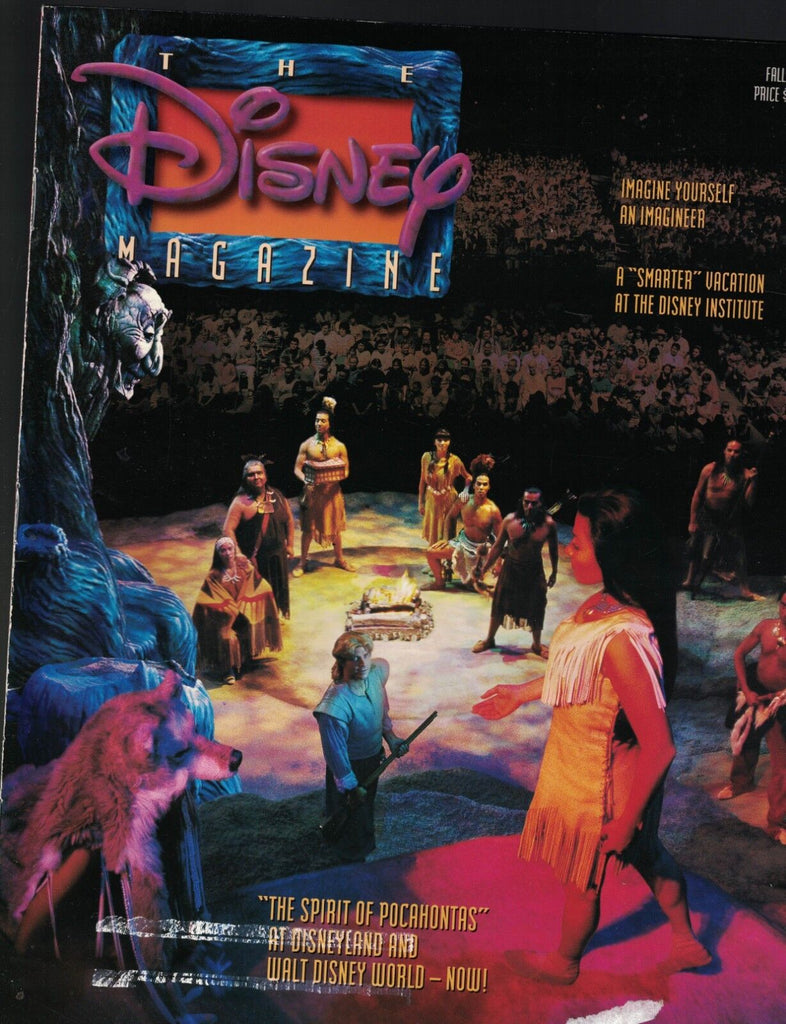 Disney Magazine Fall 1995 Spirit of Pocahontas Planet Hollywood Dean Jones