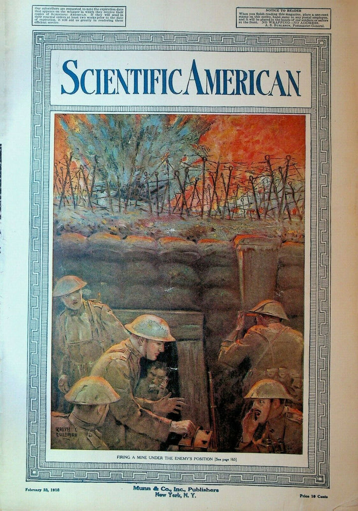 Scientific American February 23 1918 WWI Twin Cities Minnesota Dam