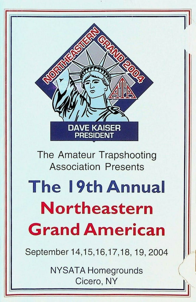 Northeastern Grand American Trapshooting Tournament Program 2004