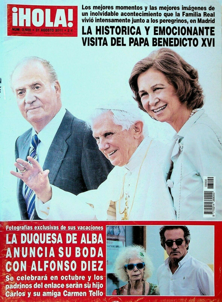 Hola Magazine August 31 2011 Pope Benedict XVI Kate Winslet