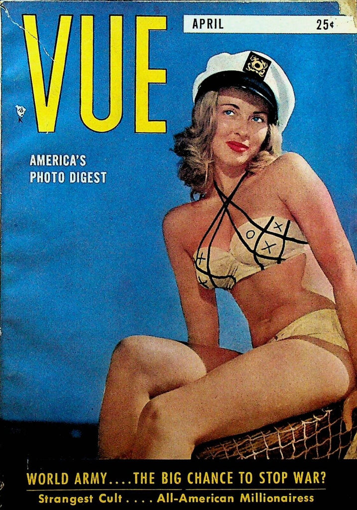 Vue Magazine April 1951 Alberta Varga Rolf Armstrong Roller Derby Joan Crawford