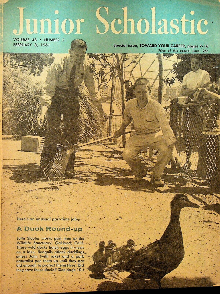 Junior Scholastic Magazine February 8 1961 Chip Martin College Reporter Computer