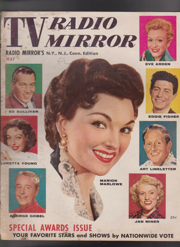 TV Radio Mirror May 1955 Ed Sullivan George Gobel Eddie Fisher Eve Arden