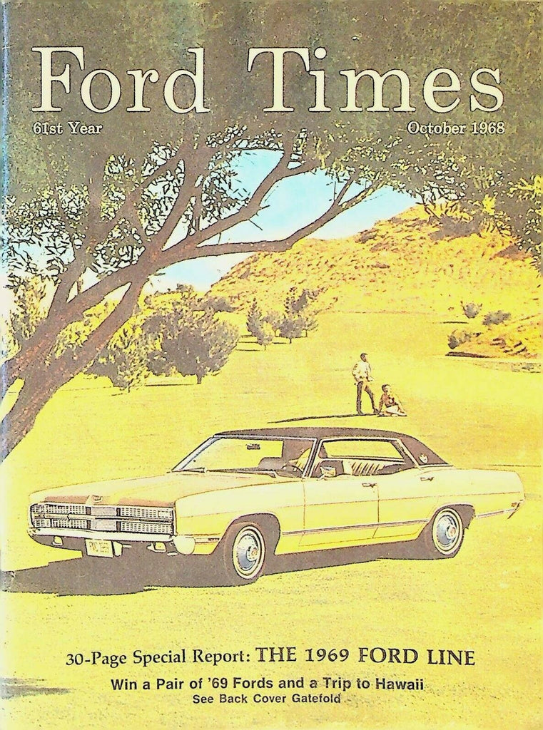 Ford Times October 1968 Great Salt Lake Coolville Ridge Cobra Mustang Falcon