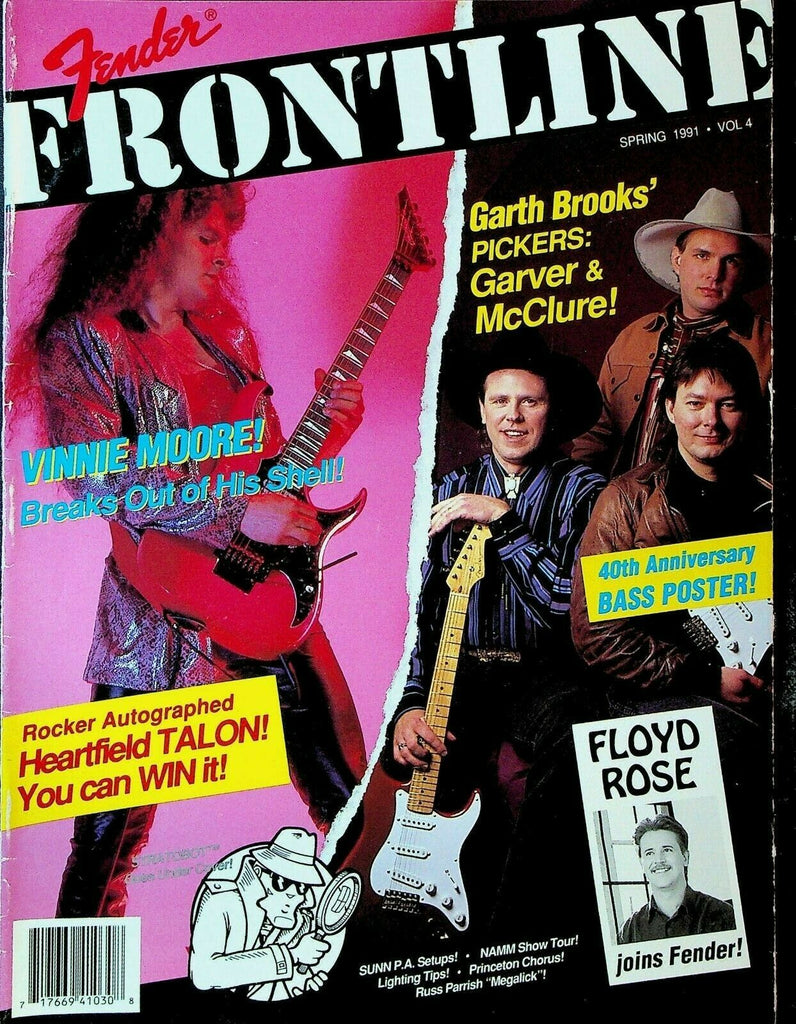 Fender Guitar Frontline Magazine #4 Spring 1991 Garth Brooks Vinnie Moore