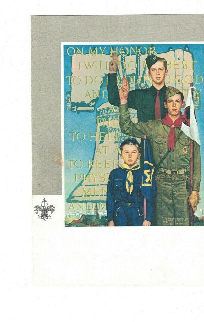 Norman Rockwell Boys Scouts of America Court of Honor Program 1968 Troop 227