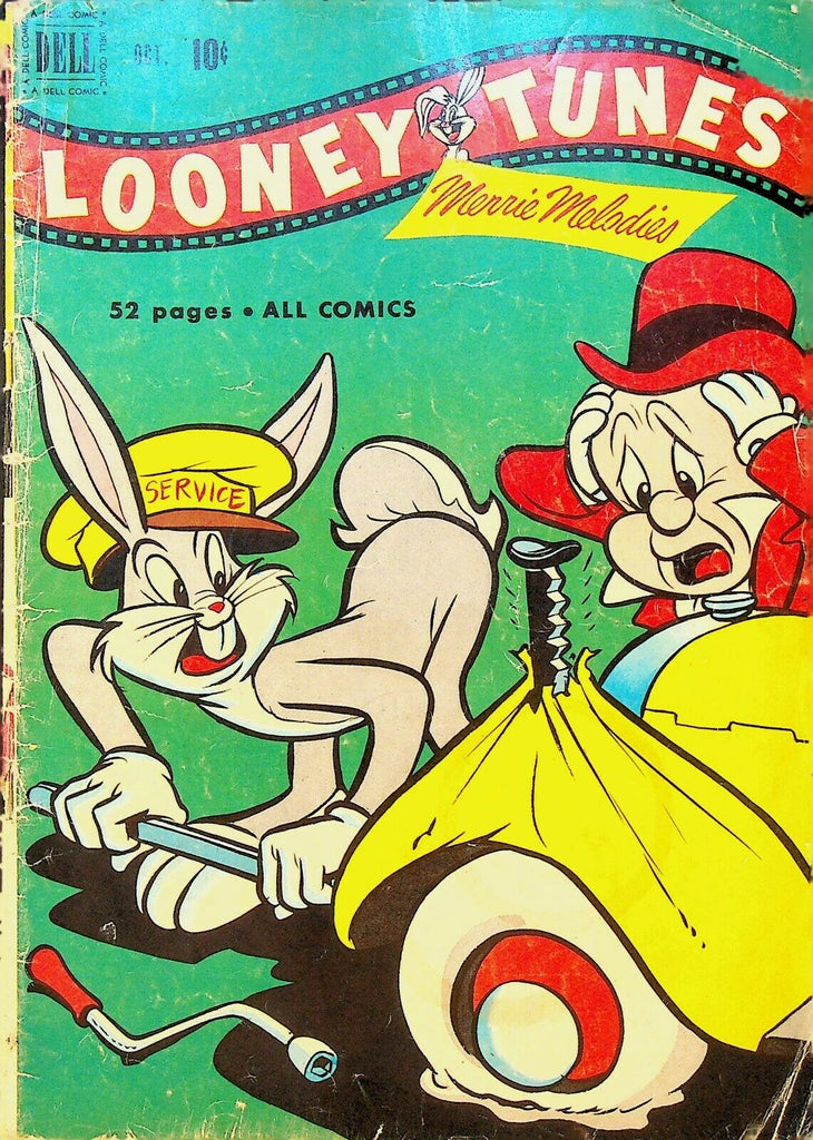 Looney Tunes 120 Dell Comics 1951 Bugs Bunny Elmer Fudd Car Jack Tires