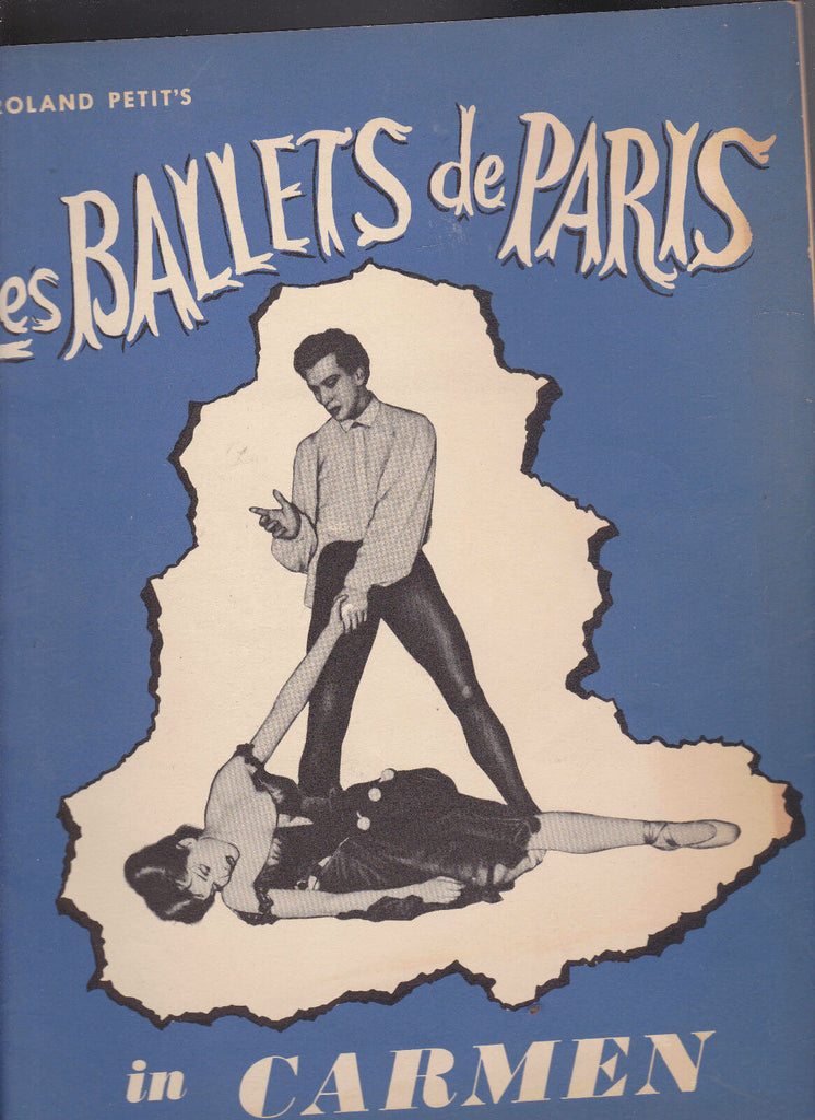 Roland Petit's Les Ballets de Paris in Carmen 1950s Souvenir Program