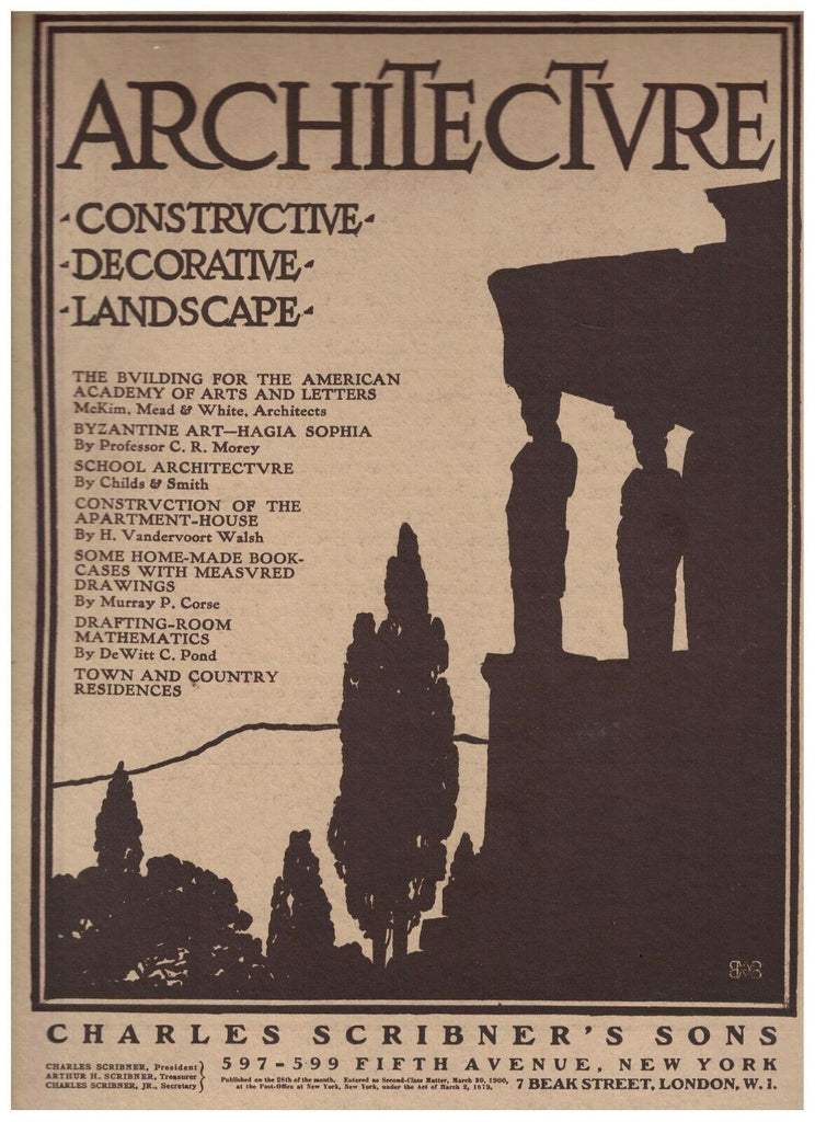 Architecture Magazine May 1923 Hagia Sophia Byzantine Art Judd House Ithaca NY