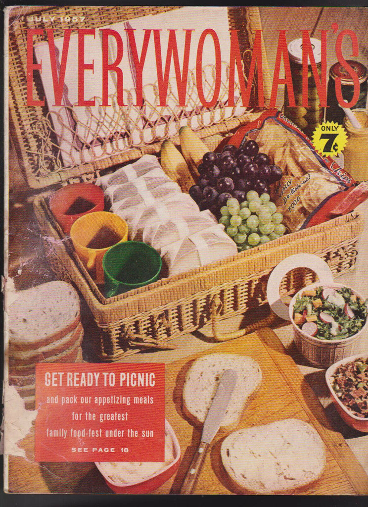 Everywoman's Magazine George Lazernick Picnic Cover  July 1957
