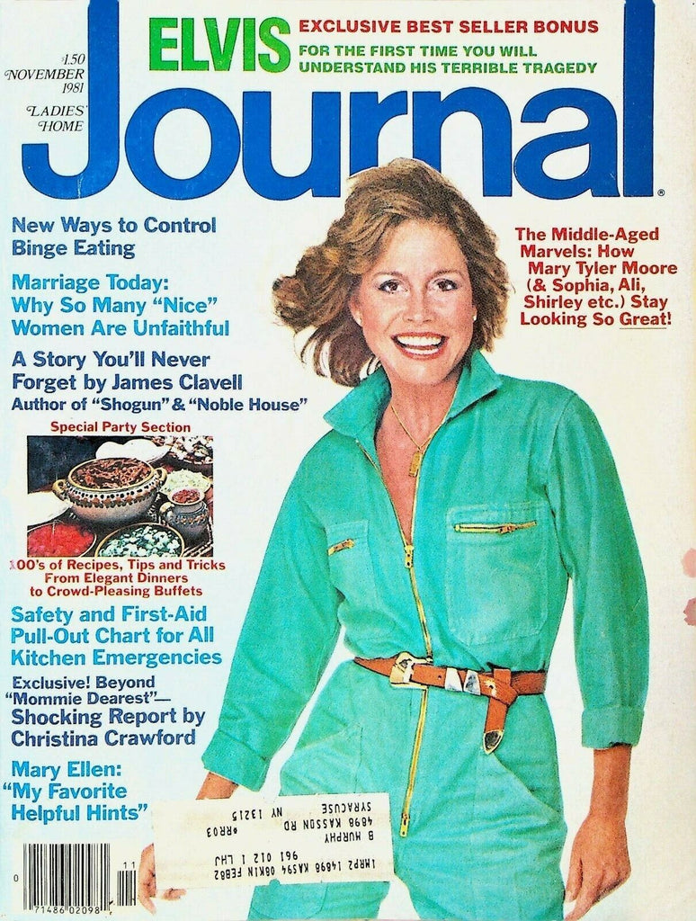 Ladies Home Journal November 1981 Elvis Presley Mary Tyler Moore Sophia Loren
