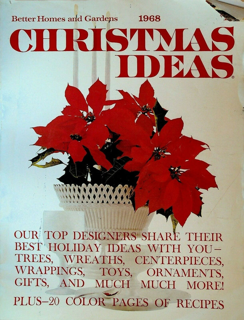 Better Homes & Gardens Christmas Ideas 1968 Magazine Creches Dollhouses