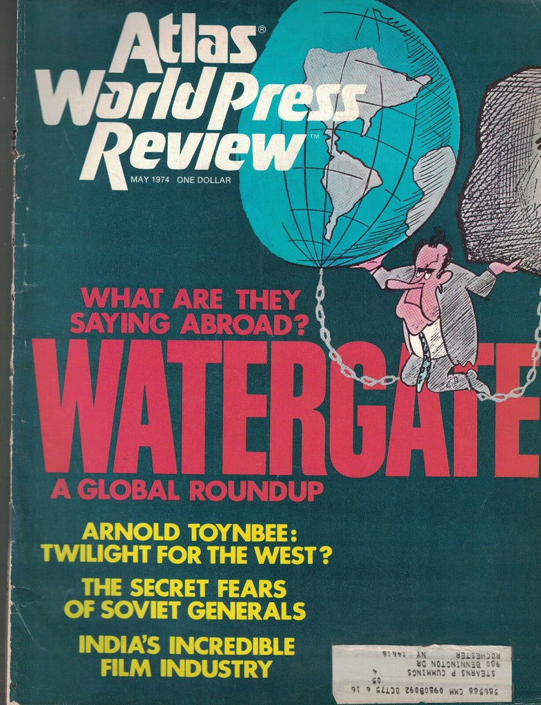 Atlas Magazine May 1974 WATERGATE Richard Nixon Arnold Toynbee India Films