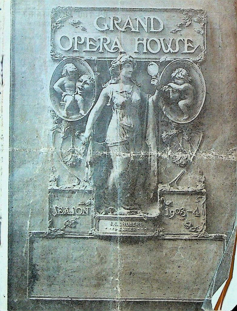 Rachel Goldstein Program October 15 1900 Louise Beaton Grand Opera House