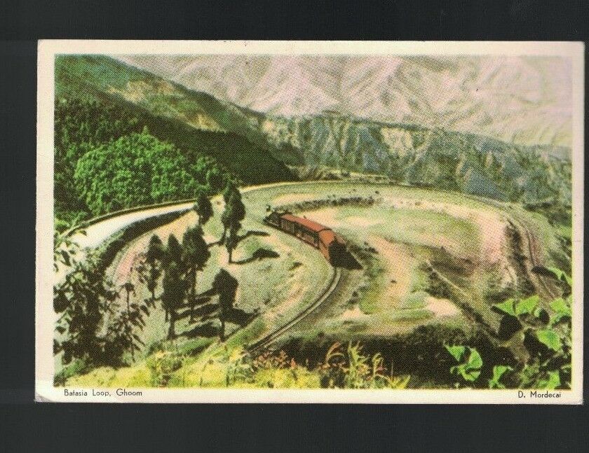 Batasia Loop Ghoom Ghum India Postcard 1963 With Stamps