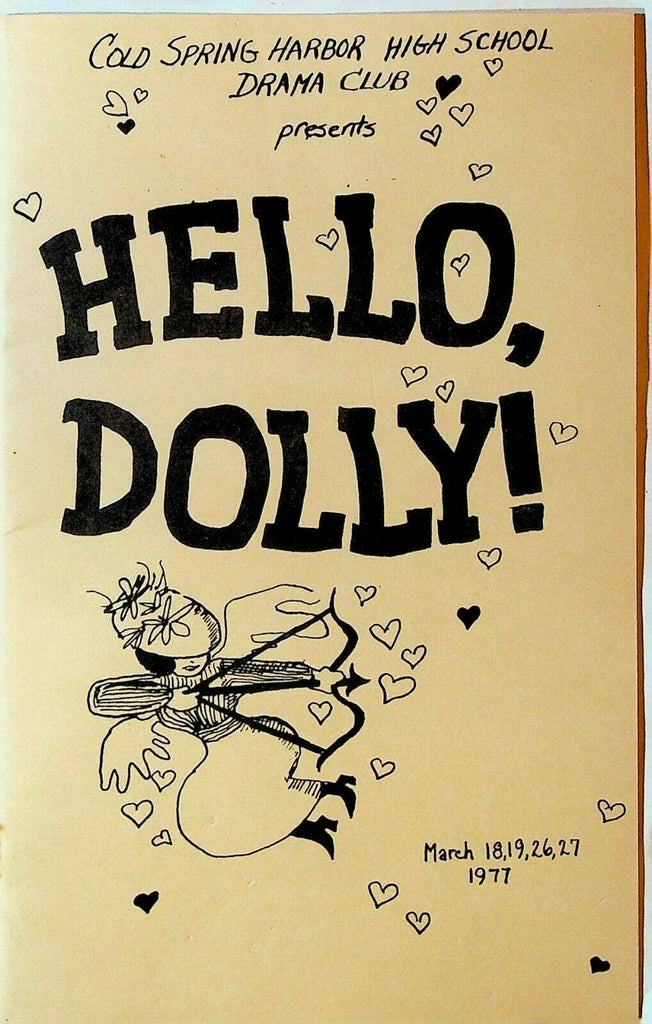 Hello Dolly! 1977 Program Cold Spring Harbor High School Drama Club Long Island