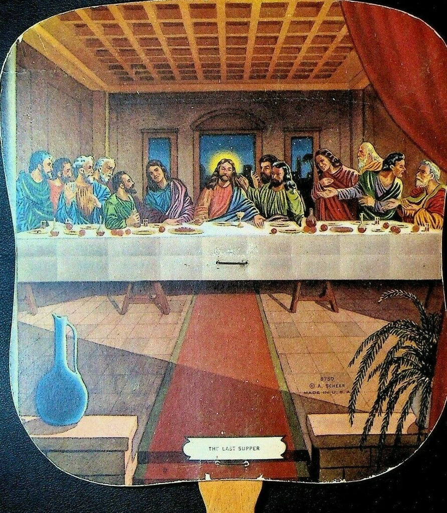 Advertising Fan Stump & Weber Kempton Pennsylvania The Last Supper