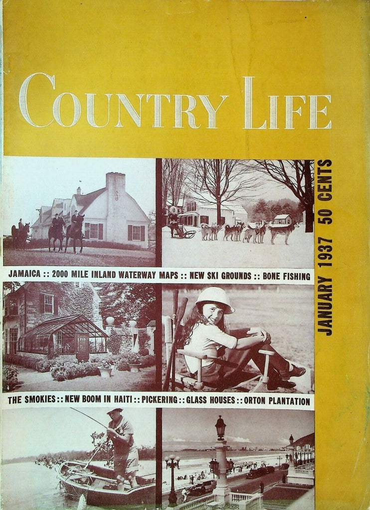 Country Life Magazine January 1937 Jamaica Haiti Rio Jockey Club Smokies