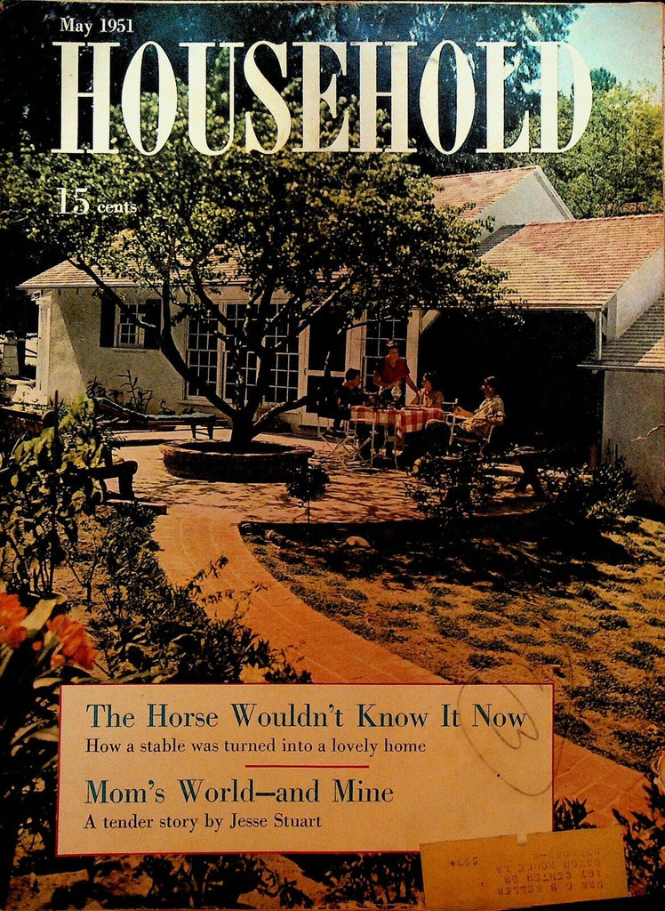Household Magazine May 1951 Home Gardens Fashion