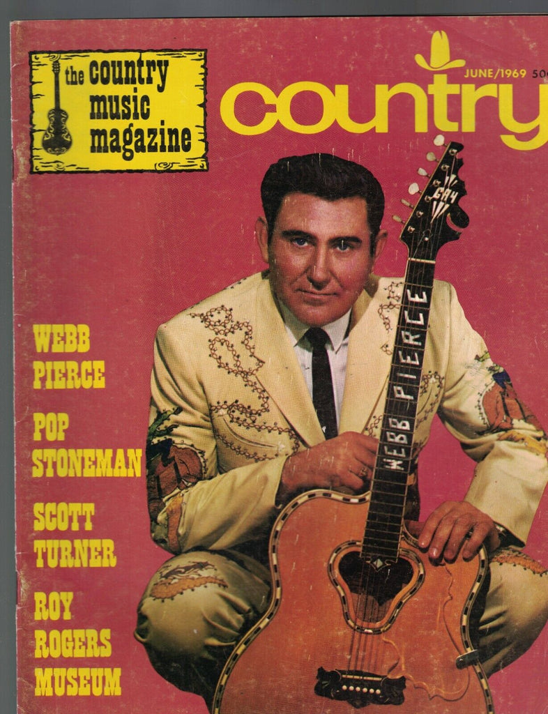 Country Music WNYR Magazine June 1969 Webb Pierce Roy Rogers Dale Evans