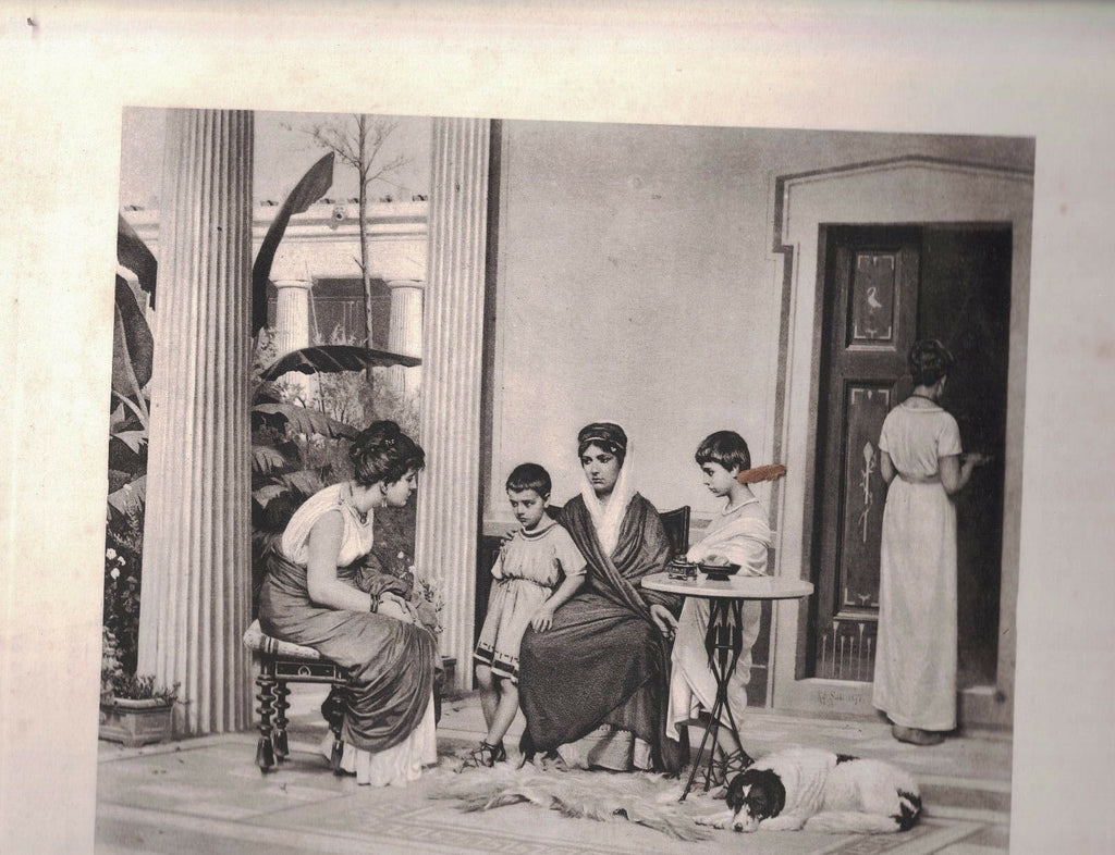 Cornelia and her Sons 1880s Gebbie & Co Print