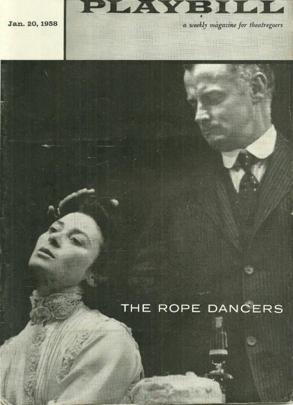 The Rope Dancers Playbill January 20 1958 Art Carney Joan Blondell