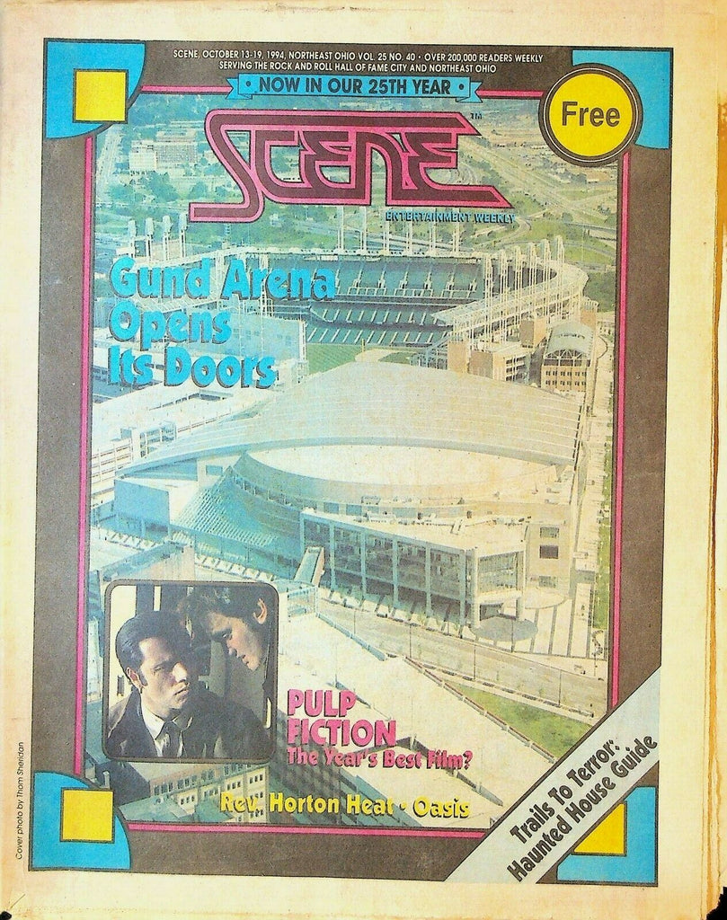 Cleveland Scene Magazine October 13 1994 Gund Arena Oasis Pulp Fiction