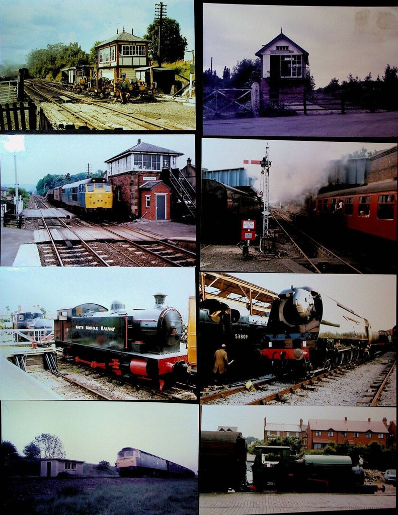 Trains & Train Station Snapshot Lot of 30 1980s United Kingdom