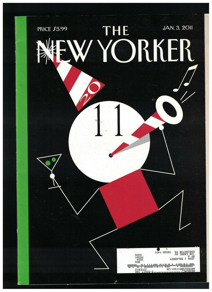 New Yorker Magazine January 3 2011 New Year's Cover Richard McGuire