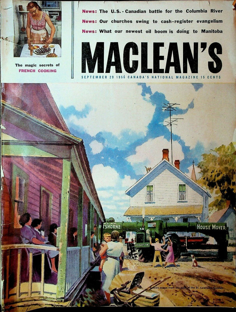 Maclean's September 29 1956 French Cooking Harry Orchard Franklin Arbuckle