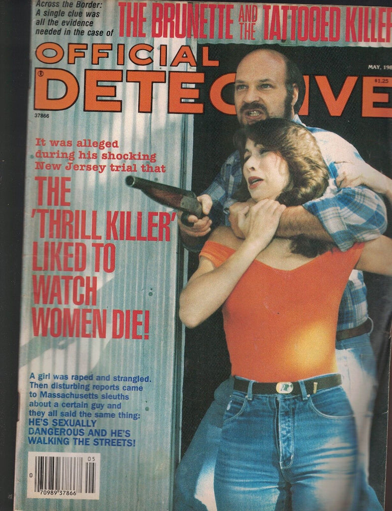 Official Detective Magazine May 1984 Harrison Kyle Paul Reed Keith Adcox