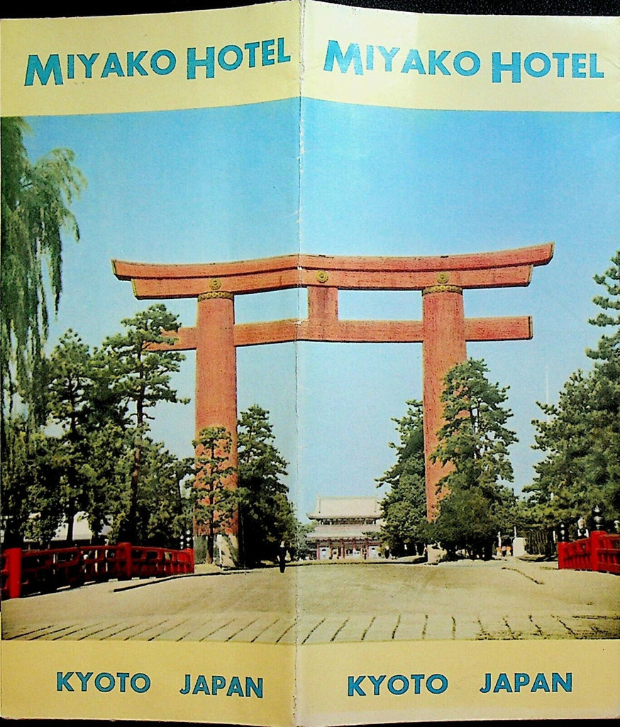 Miyako Hotel Kyoto Japan Brochure 1950s Travel Tourism